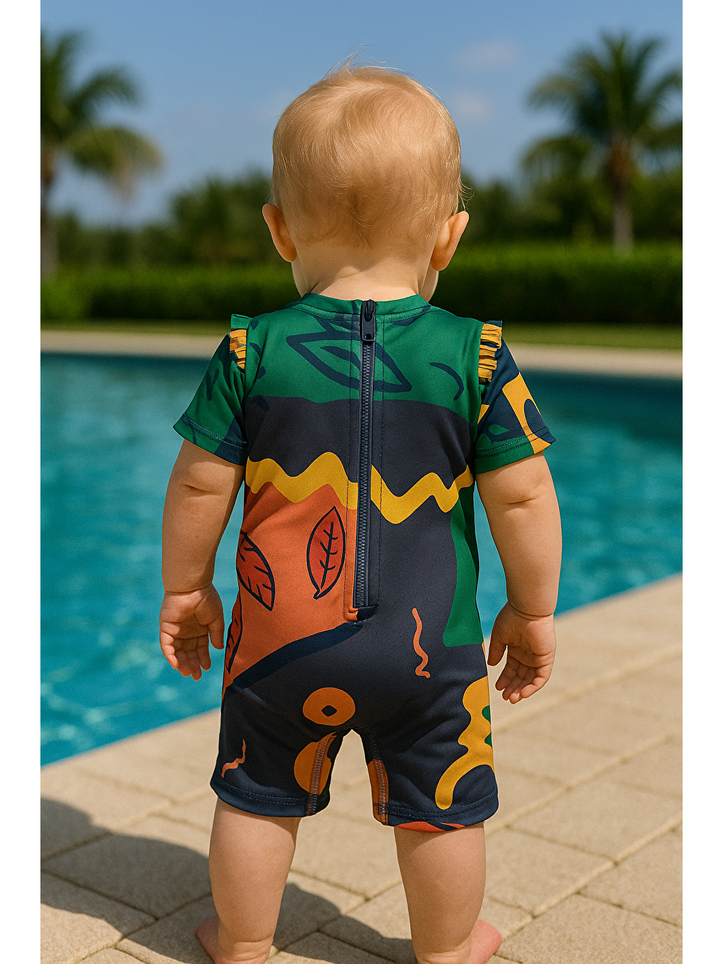 Oyun Desen Çocuk Mayo İndigo-1