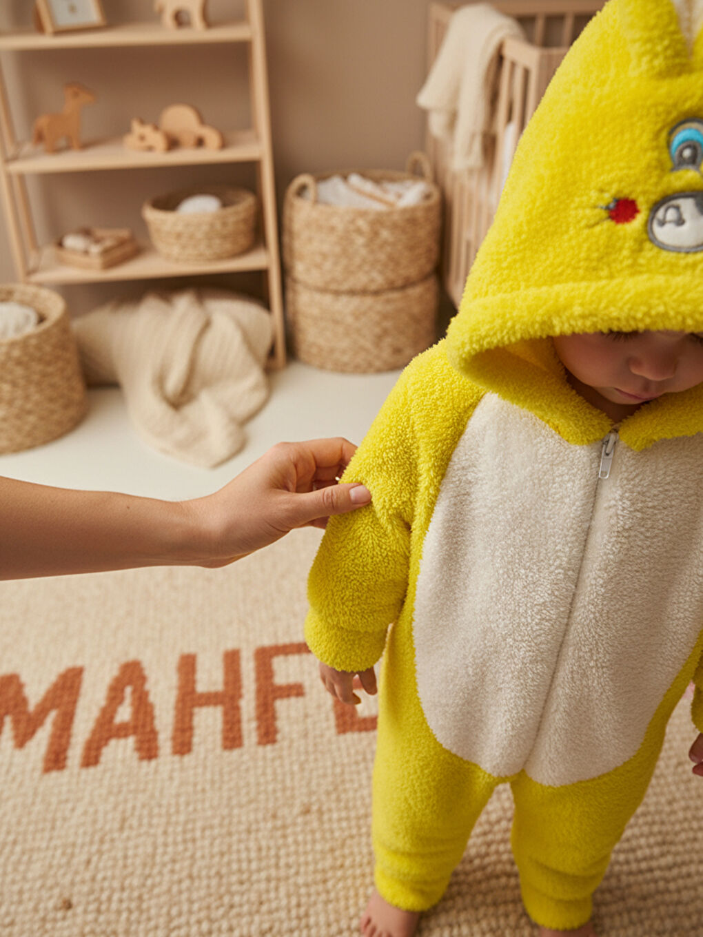 Welsoft Sarı kız Çocuk Desenli Kışlık  Uyku Tulumu 1–6 Yaş-2