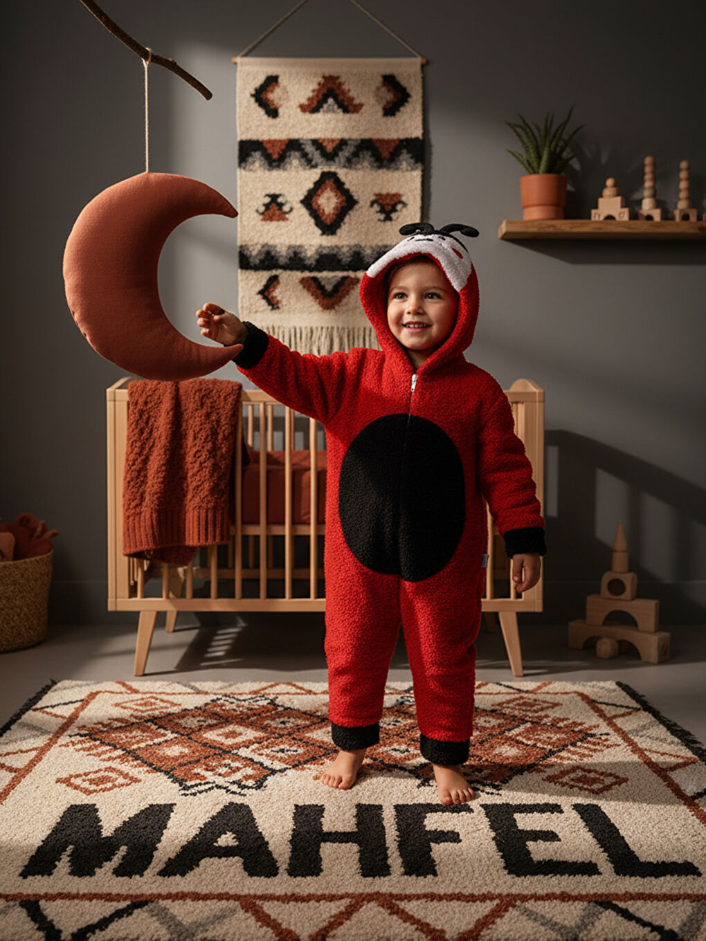 Kırmızı Welsoft Uğur B. Desenli Kışlık  Uyku Tulumu 1–6 Yaş-2