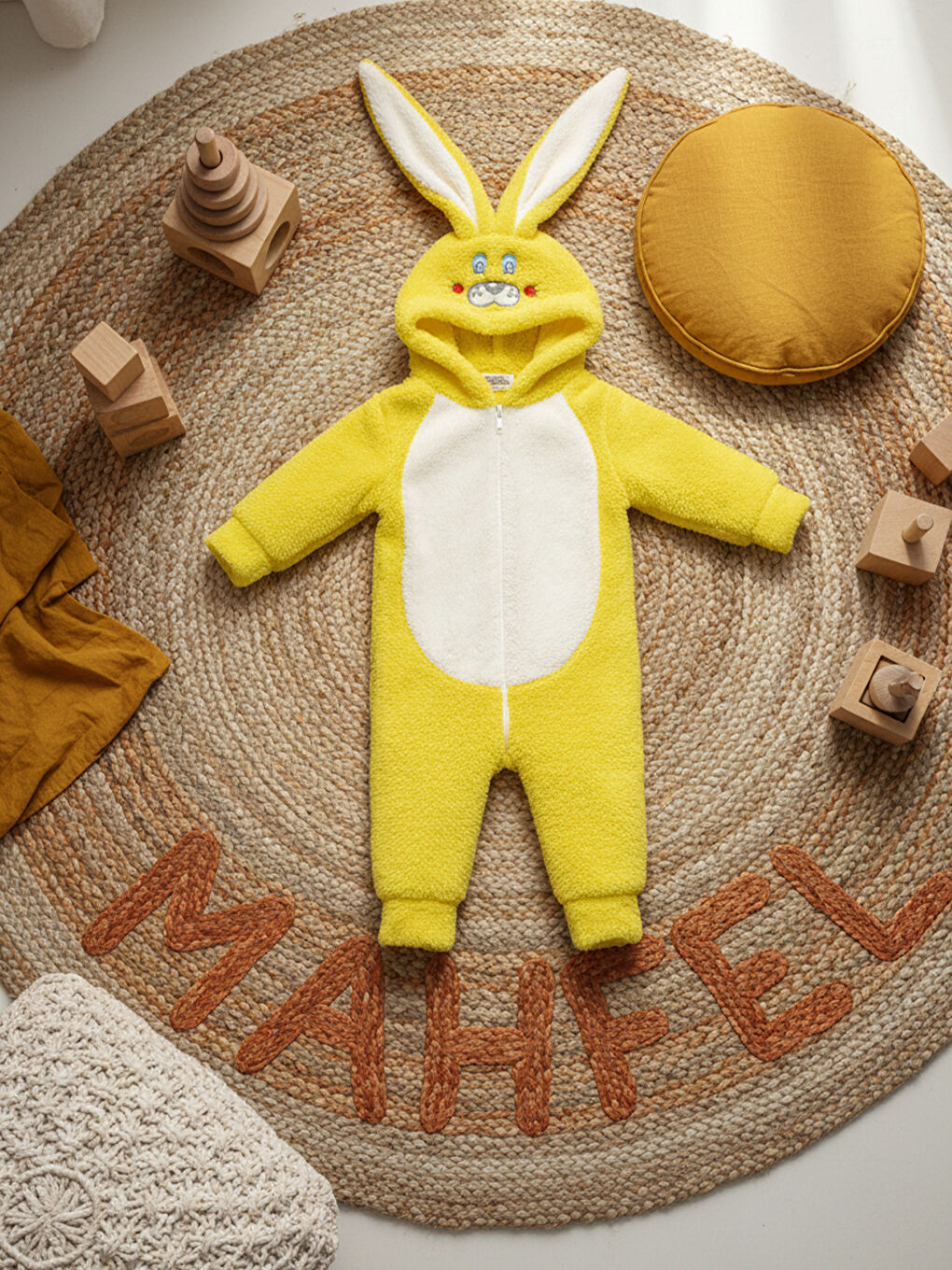 Welsoft Sarı kız Çocuk Desenli Kışlık  Uyku Tulumu 1–6 Yaş-5