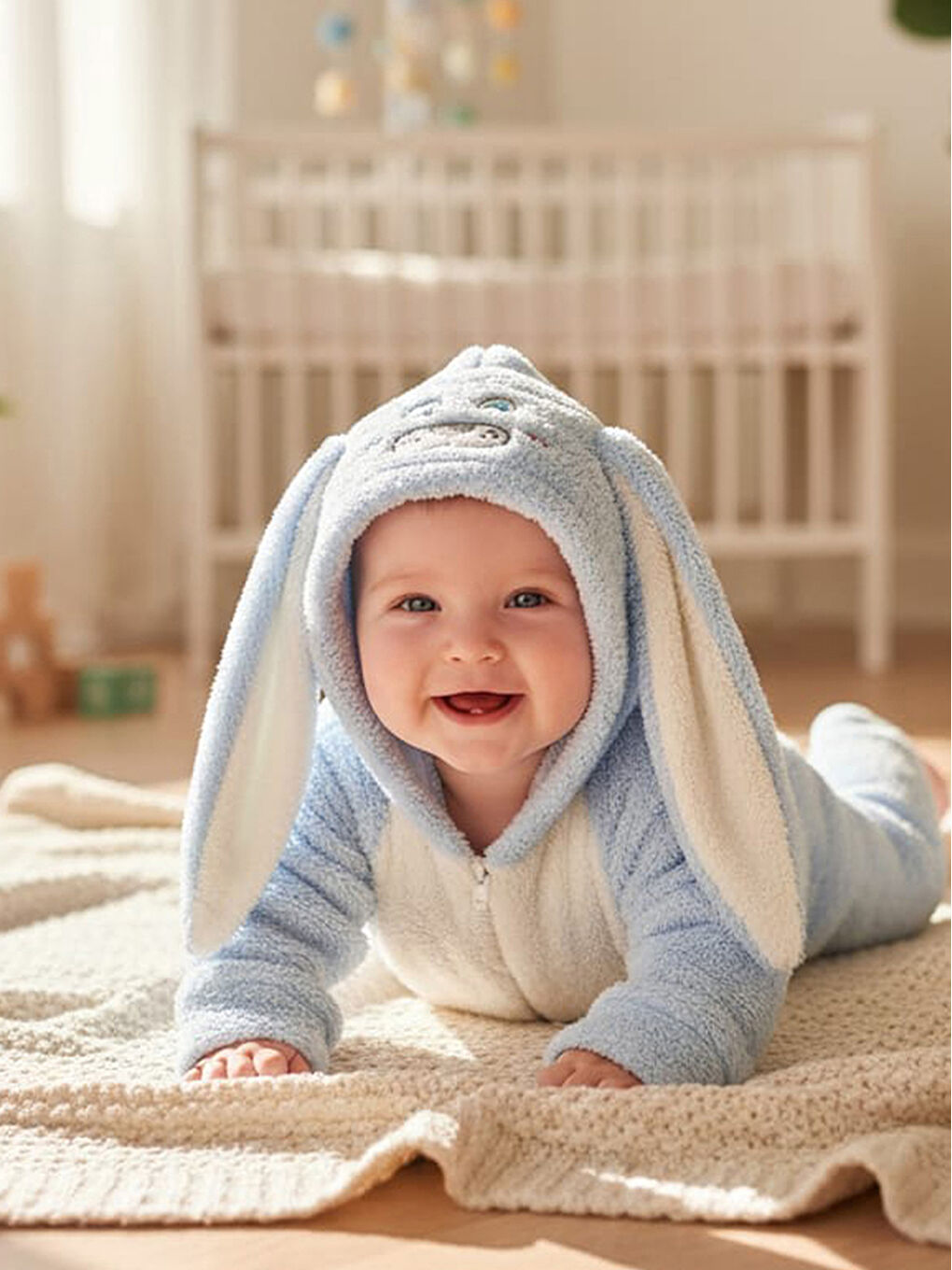 Welsoft Turkuaz  Kız Çocuk Desenli Kışlık  Uyku Tulumu 1–6 Yaş-6