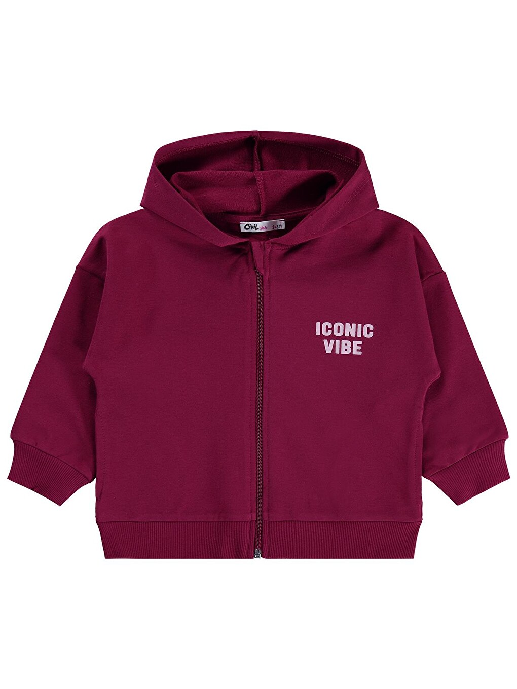 Girls Basic 2-5 Yaş Hırka - Bordo
