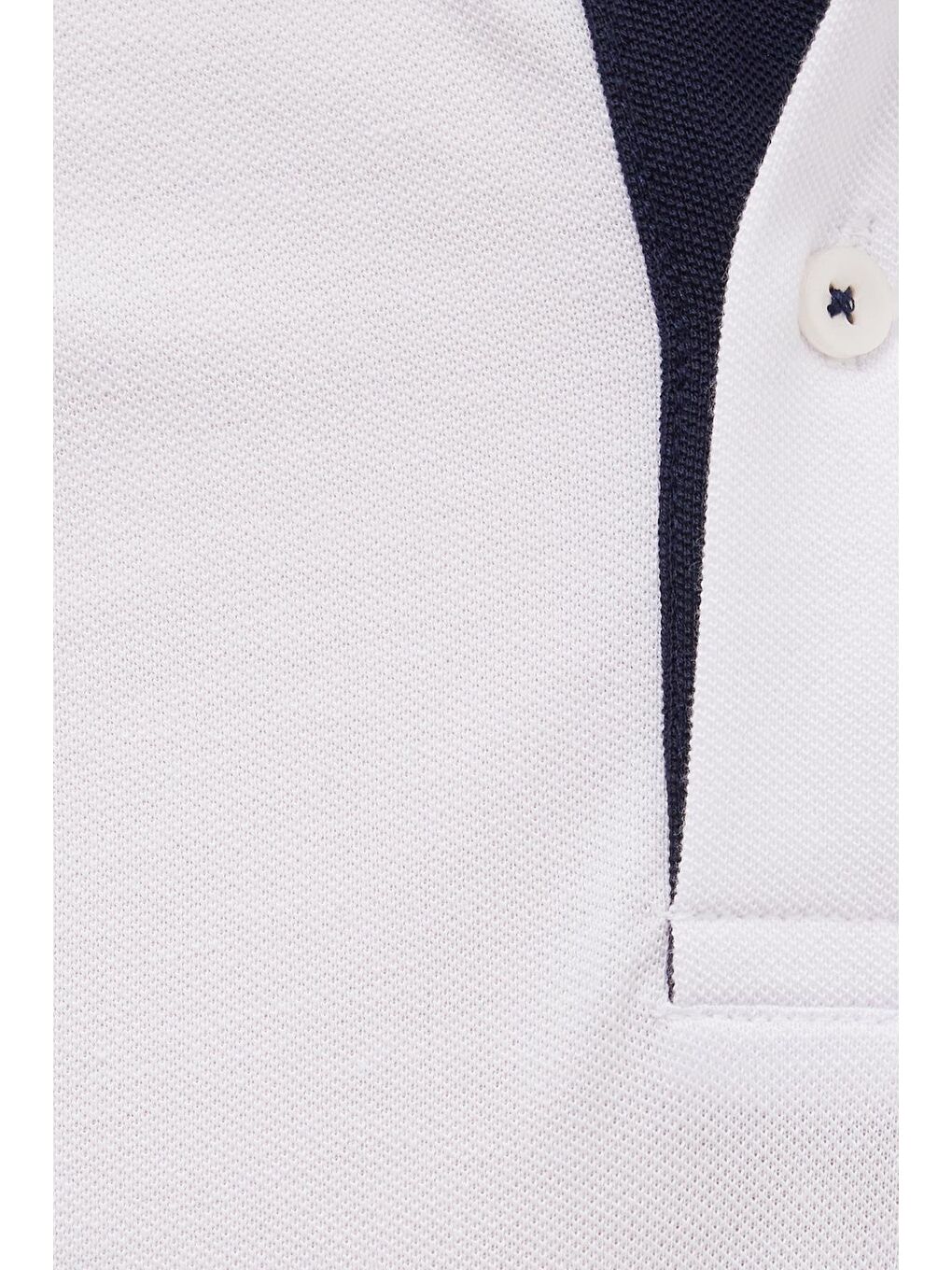 Erkek Slim Fit Dar Kesim %100 Pamuk Yumuşak Dokulu Serin Tutan Kumaş Düz Pike Beyaz Polo Yaka Tişört-4