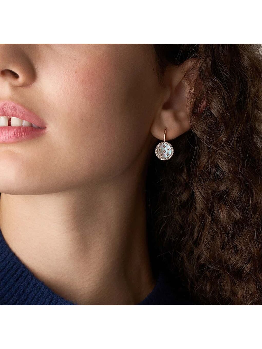 Pembe JF04938-791 Kadın Küpe-3