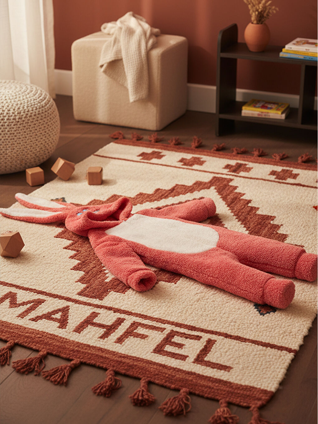 Welsoft Kırmızı Kız Çocuk Desenli Kışlık  Uyku Tulumu 1–6 Yaş-5