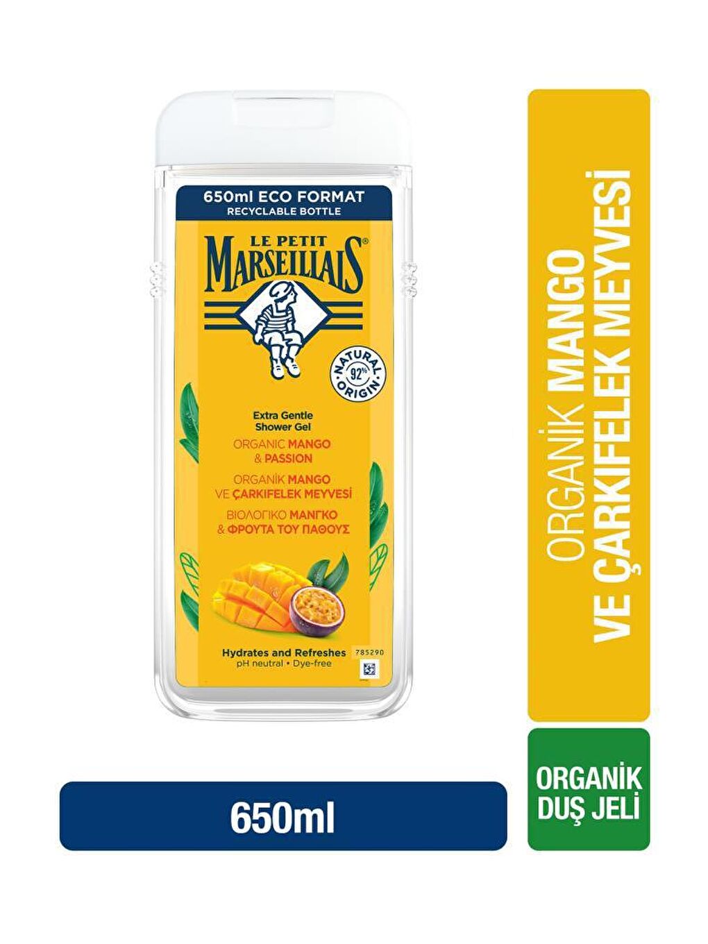 Le Petit Marseillais Renksiz LPM Mango Çarkıfelek Meyvesi Duş Jeli 650 ml