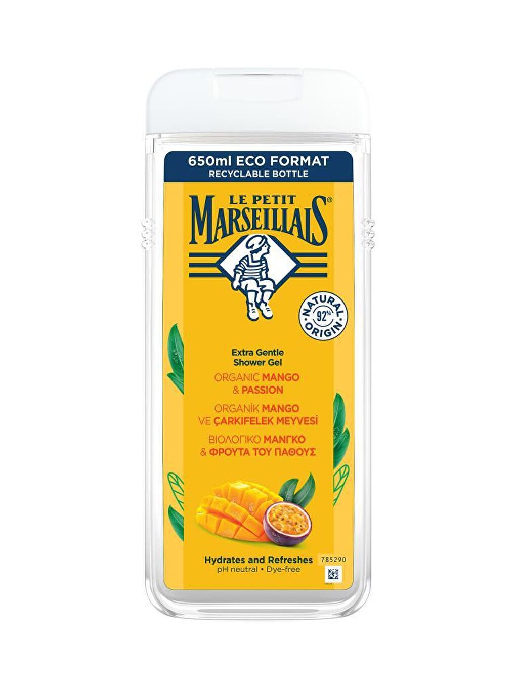 Le Petit Marseillais Renksiz LPM Mango Çarkıfelek Meyvesi Duş Jeli 650 ml - 1