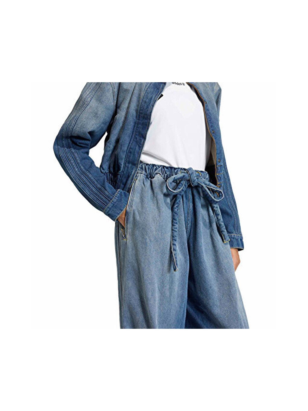 P Ess Denim Tp Kadın Günlük Pantolon Ke1071 Mavi-3