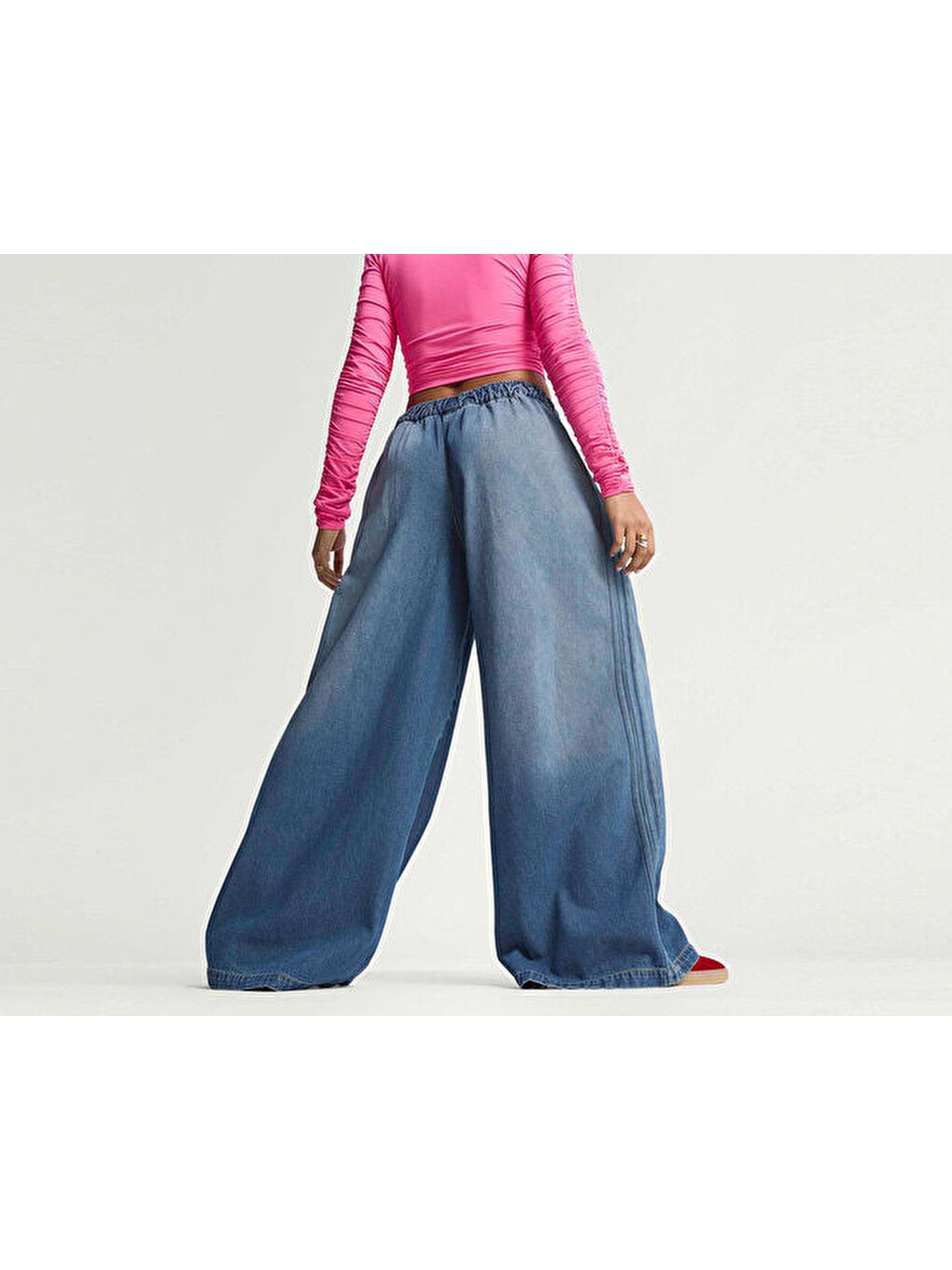 P Ess Denim Tp Kadın Günlük Pantolon Ke1071 Mavi-5
