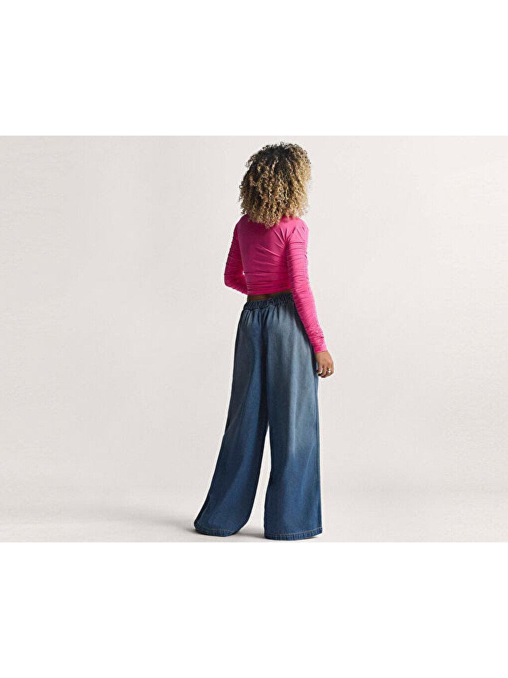 P Ess Denim Tp Kadın Günlük Pantolon Ke1071 Mavi-7