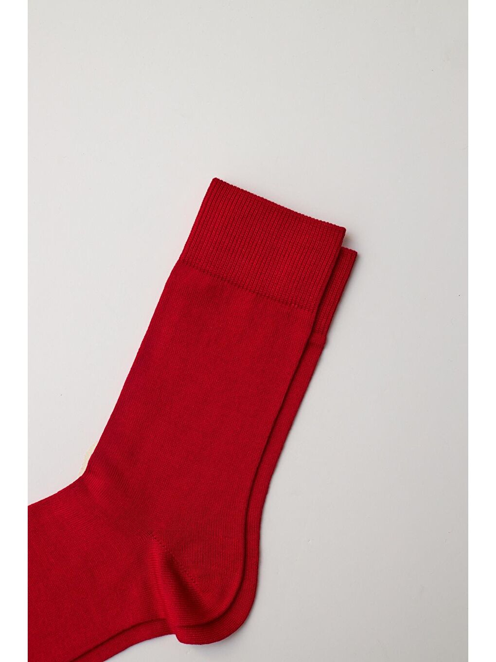 Erkek Family Yılbaşı Temalı Yılbaşı Temalı Soket Çorap Kırmızı-1