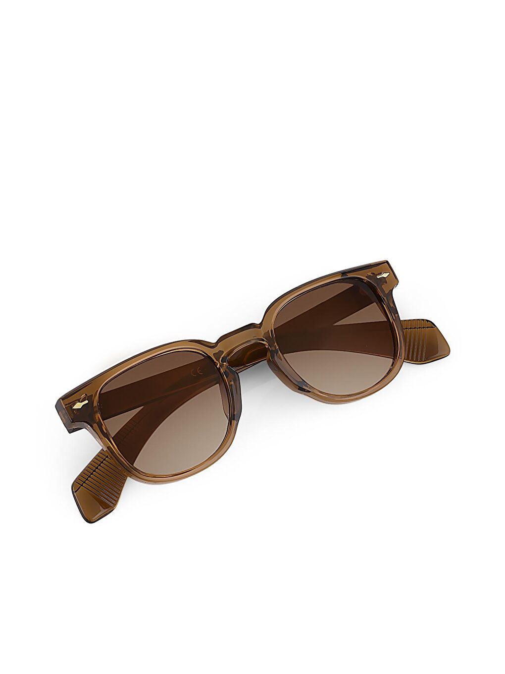 Unisex Kahverengi Güneş Gözlüğü-2