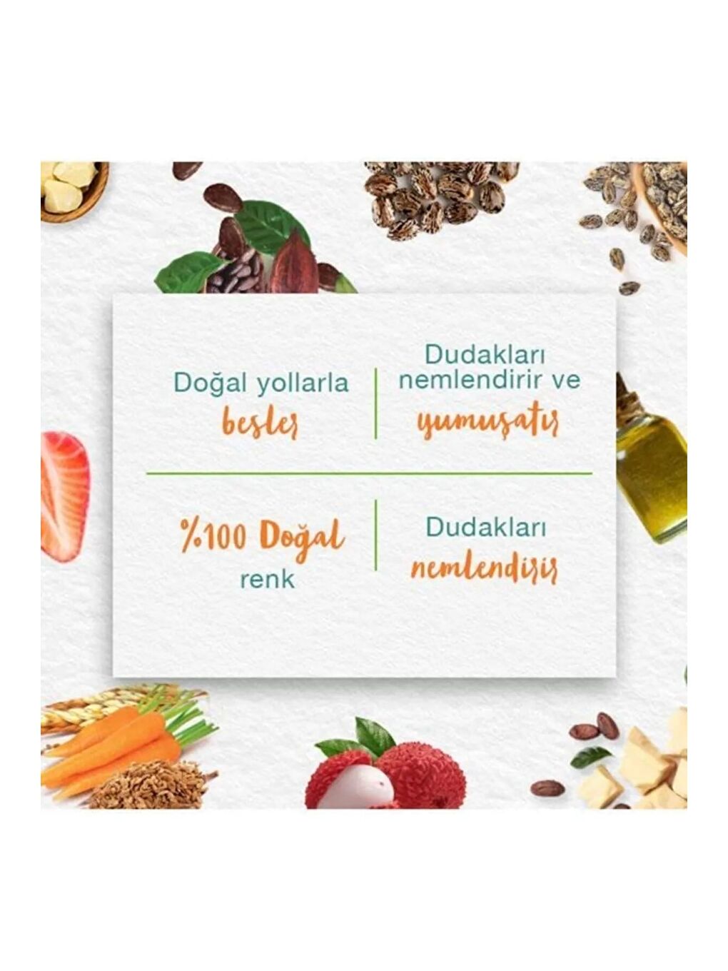 Besleyici Lip Balm, Buğday Tohum Yağı, Nemlendirici, %100 Doğal Renk, Silikon Içermez, 4,5 Gr 3 Adet-2