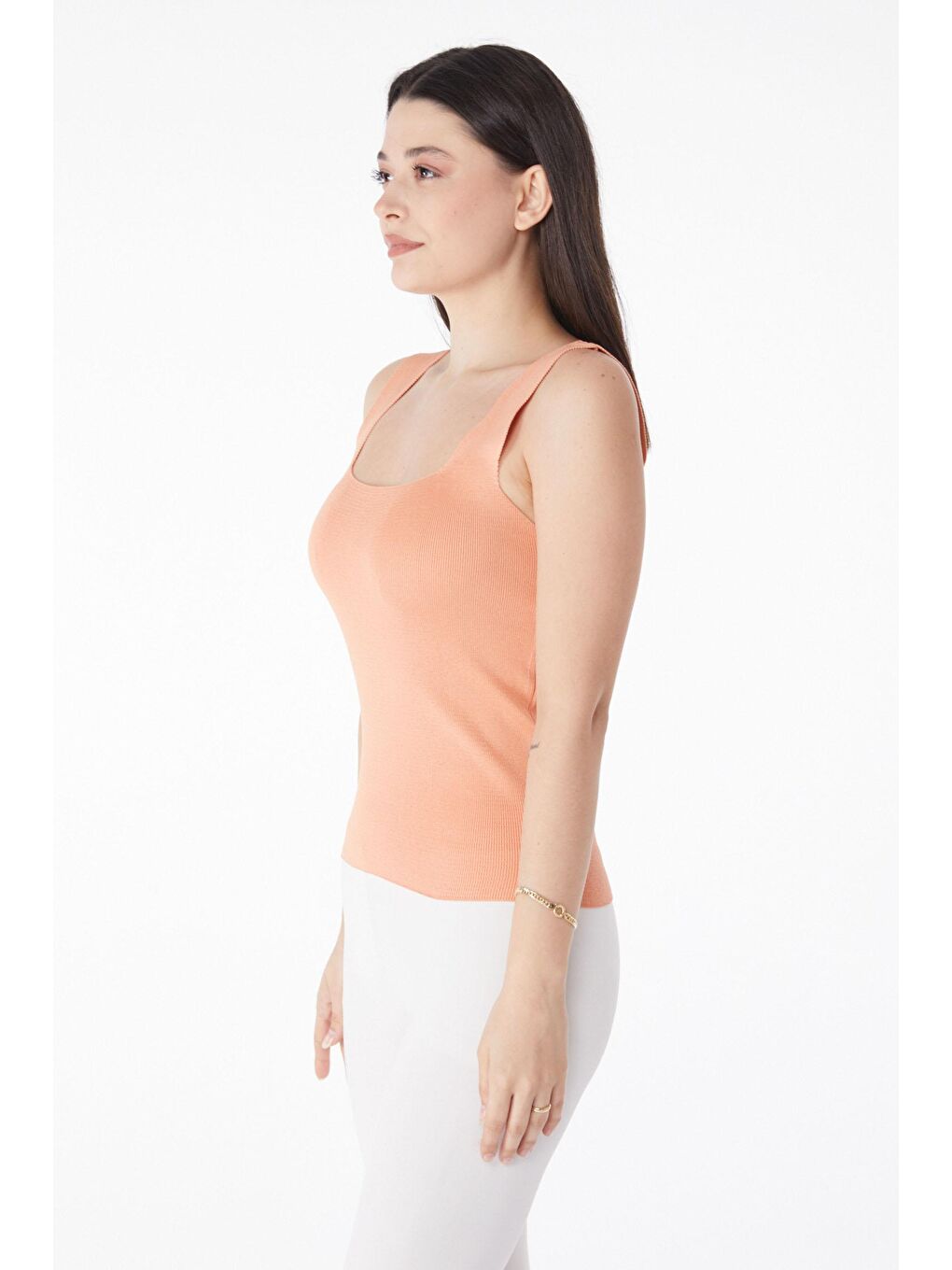 TOFİSA Lila Düz Orta Kadın Lila Yazlık Triko Crop - 25220 - 3