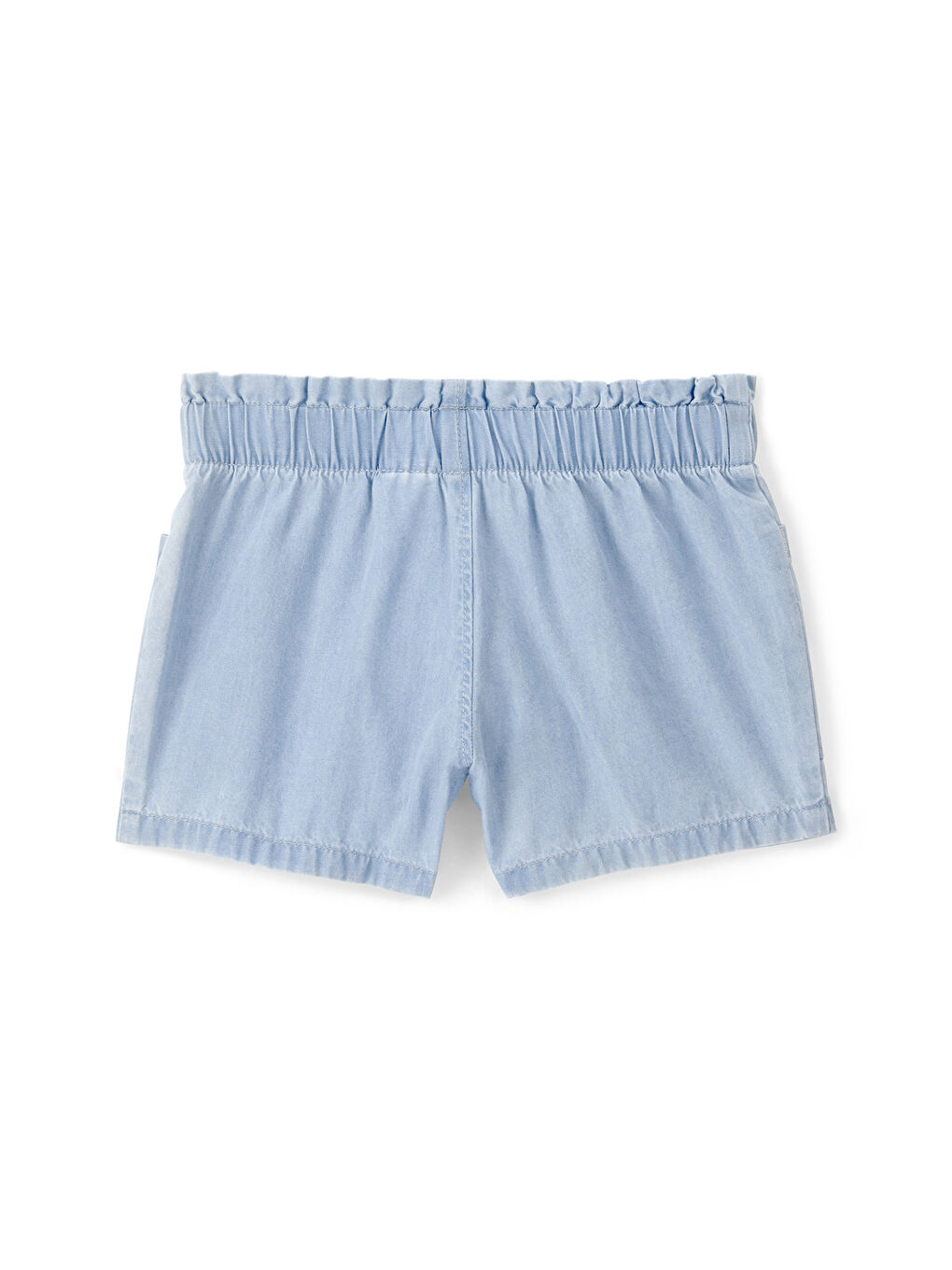 Küçük Kız Çocuk Denim Şort 2 Yaş-5 Yaş Mavi-1