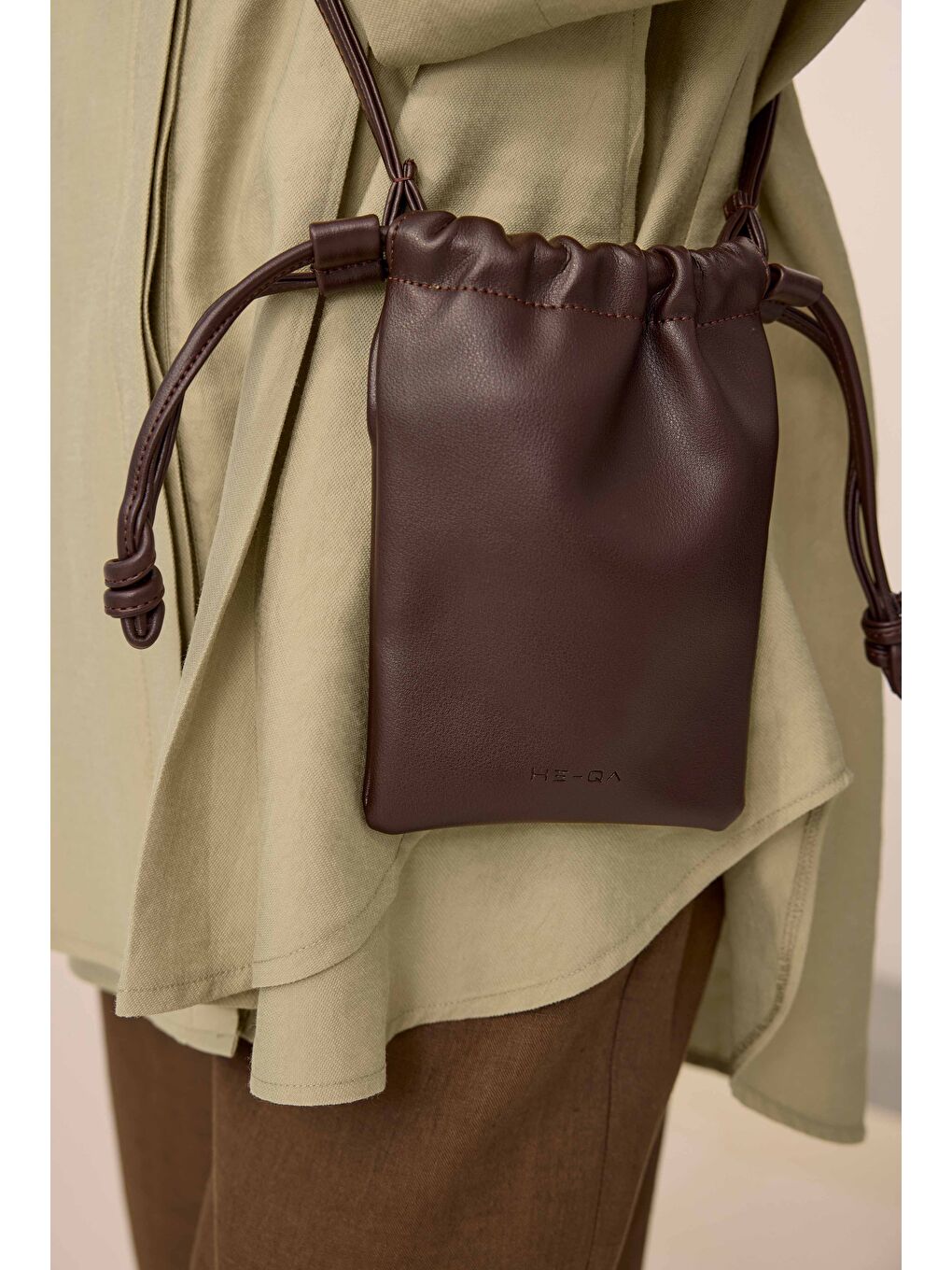 Yeşil Pile Detaylı Gömlek Adaçayı-4