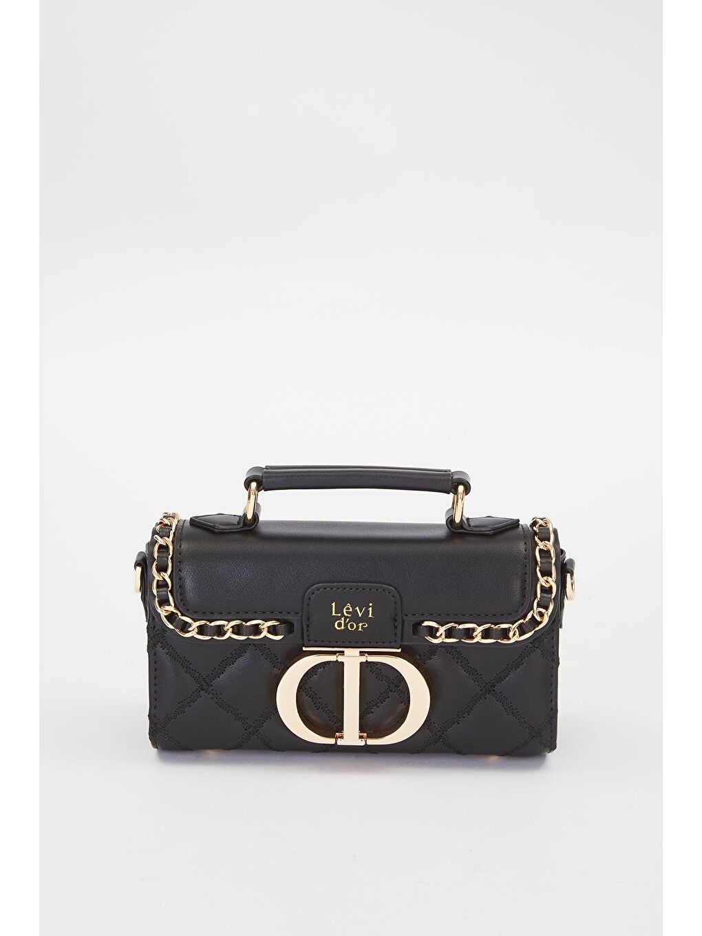 Siyah Metal Halka Detay Omuz Çantası 930427