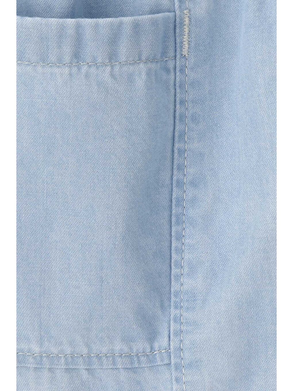 Küçük Kız Çocuk Denim Şort 2 Yaş-5 Yaş Mavi-2