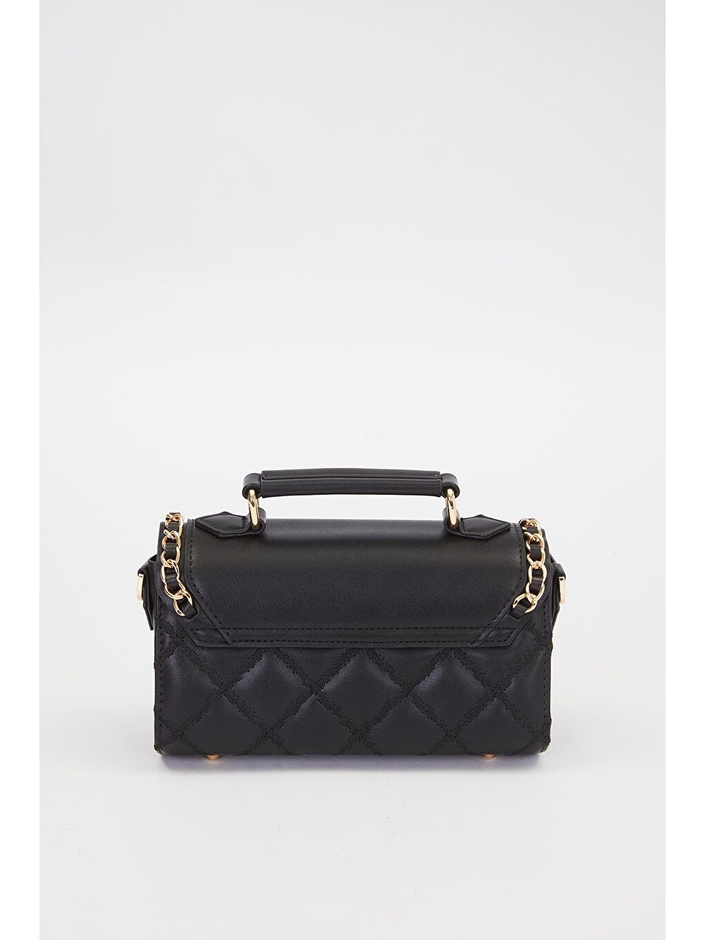 Siyah Metal Halka Detay Omuz Çantası 930427-3