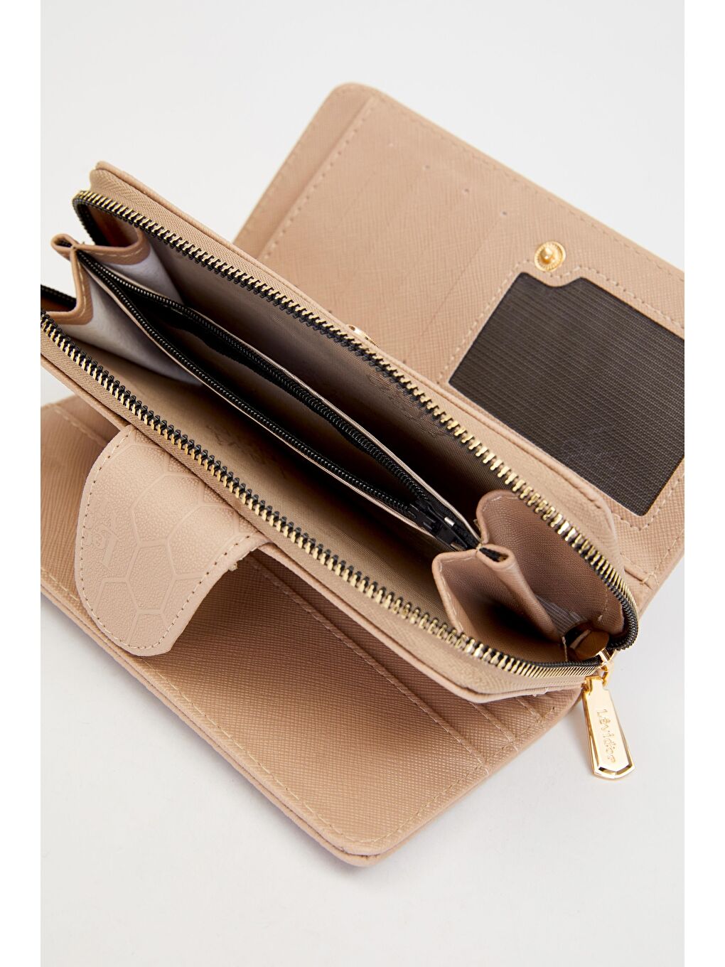Bej Vizon Kadın Cüzdan 910039-1