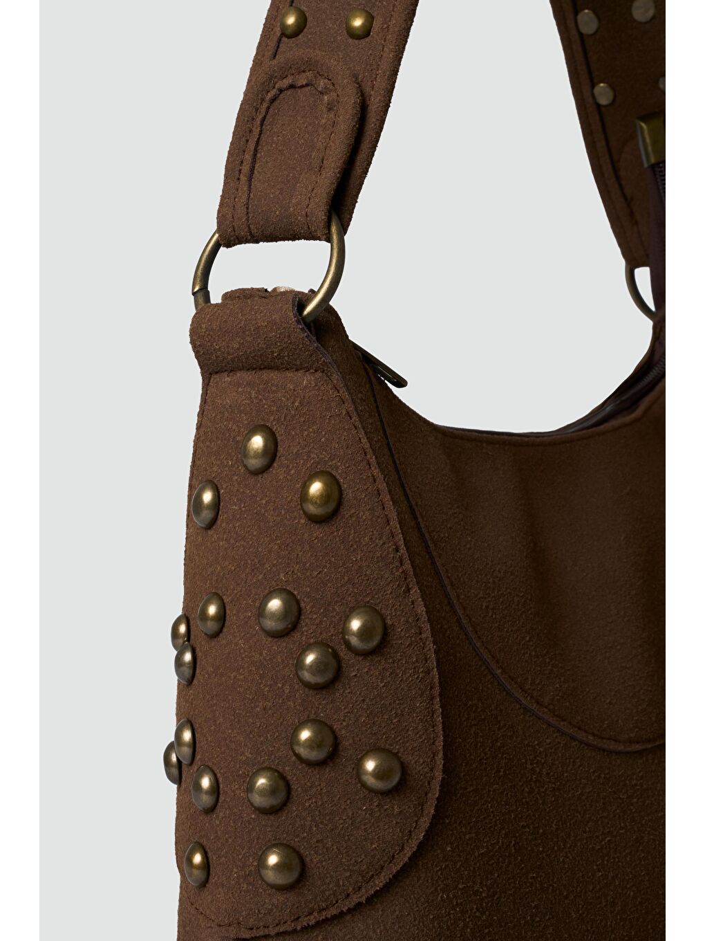 Kahverengi Arlo Troklu Omuz Çantası Kahve-2