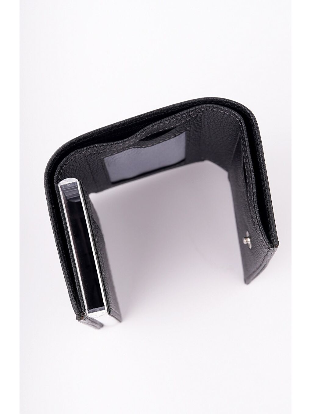 Siyah TOM Otomatik Mekanizmalı Kartlık Cüzdan-3