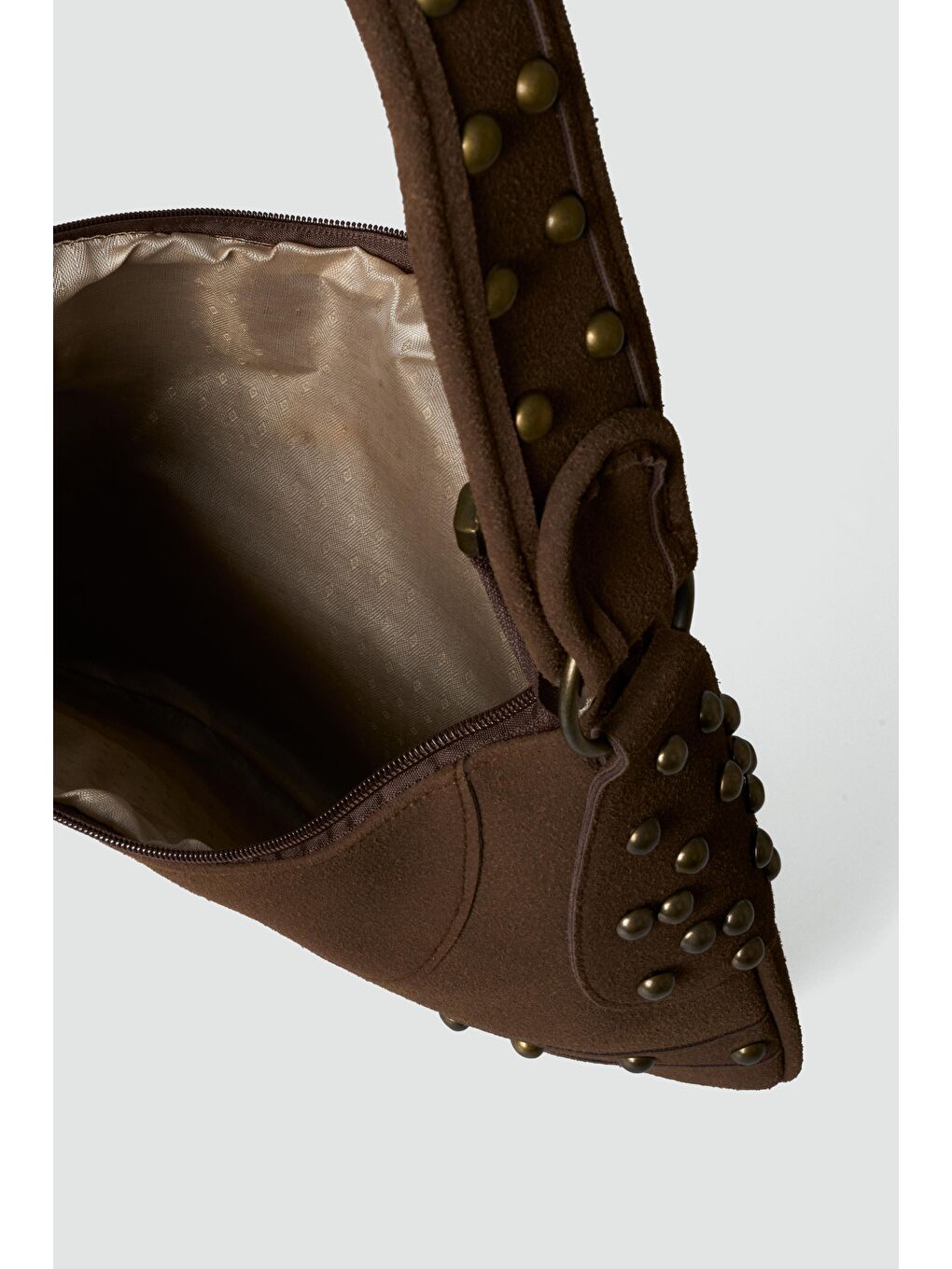 Kahverengi Arlo Troklu Omuz Çantası Kahve-3