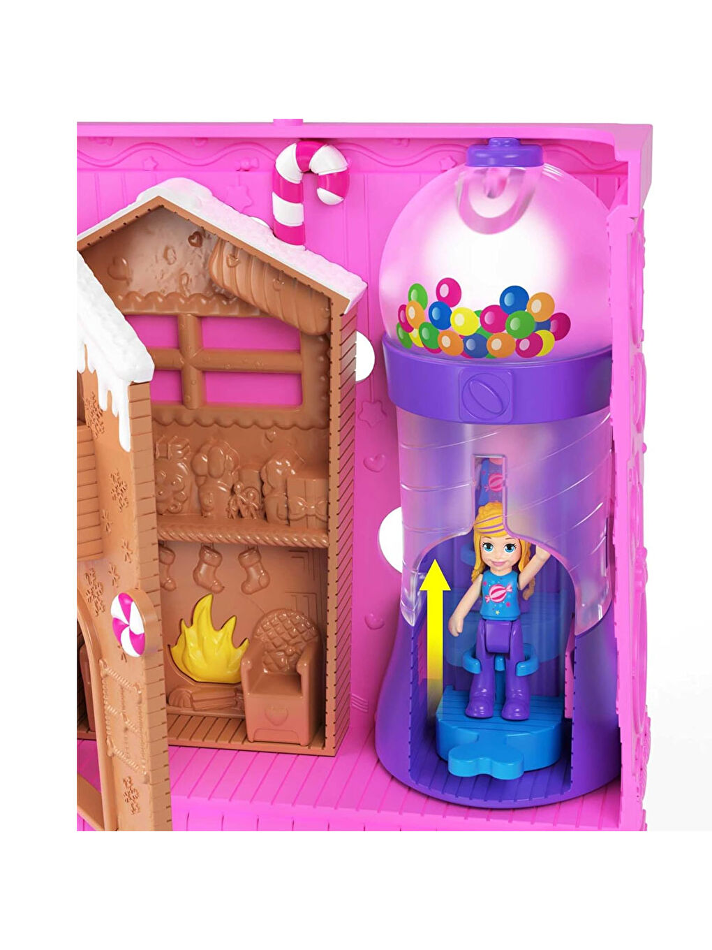 Polly Pocket Renksiz Pollyville Tatlı Mağazası Bebekleri ve Oyun Seti HNB03 - 1