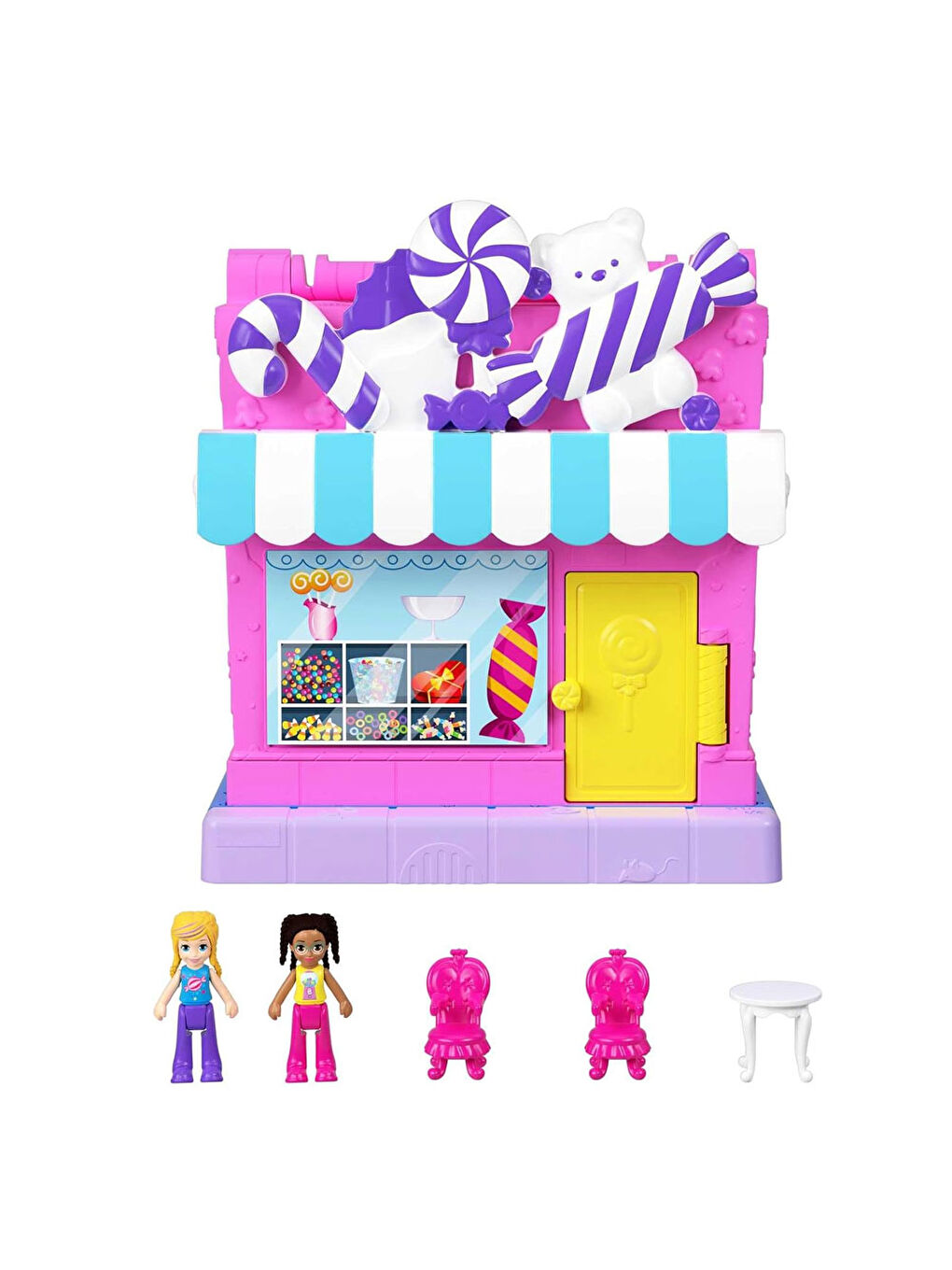 Polly Pocket Renksiz Pollyville Tatlı Mağazası Bebekleri ve Oyun Seti HNB03 - 3