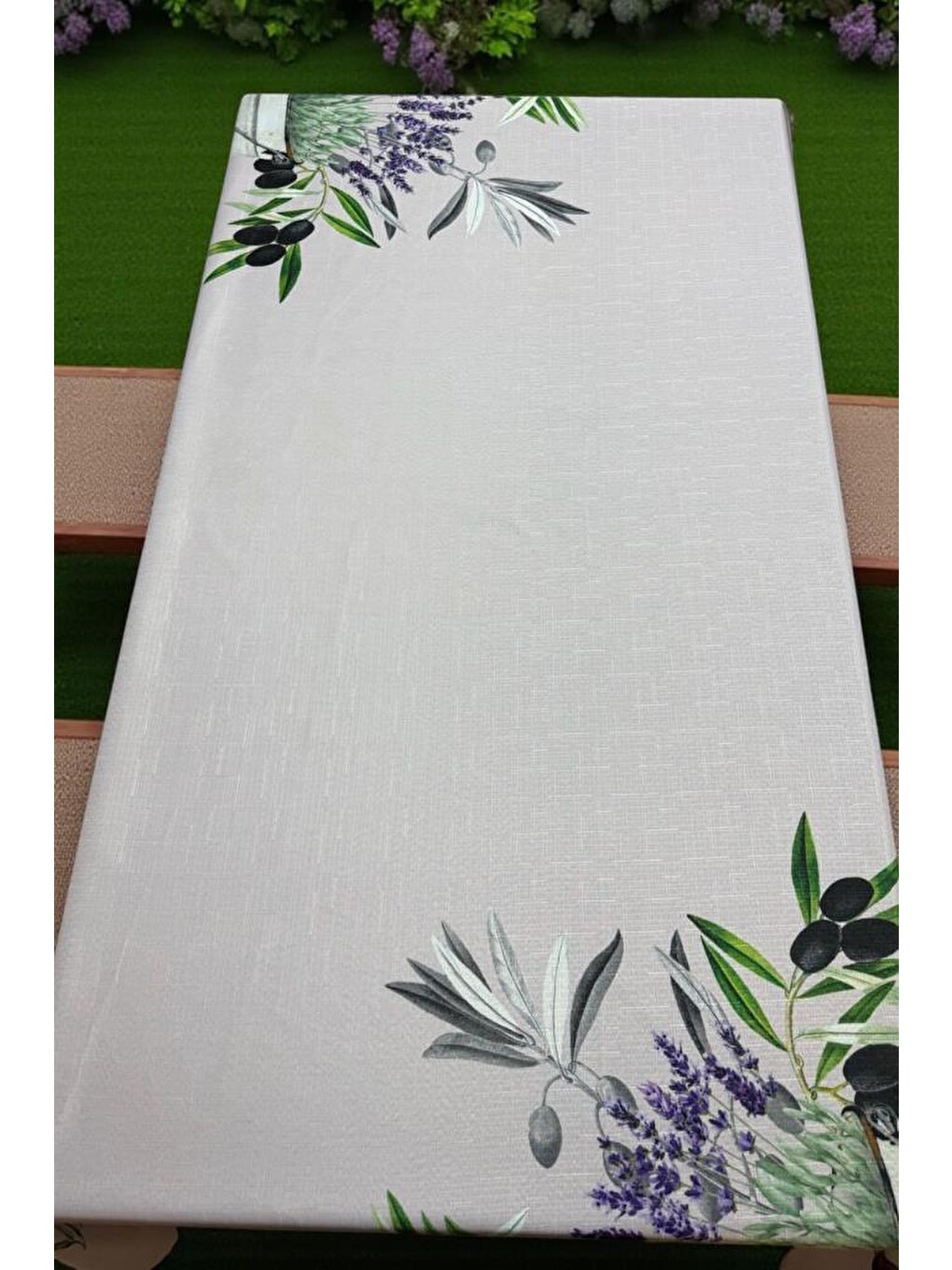 Karışık Olivia Dertsiz Masa Örtüsü 150x220 Cm-1