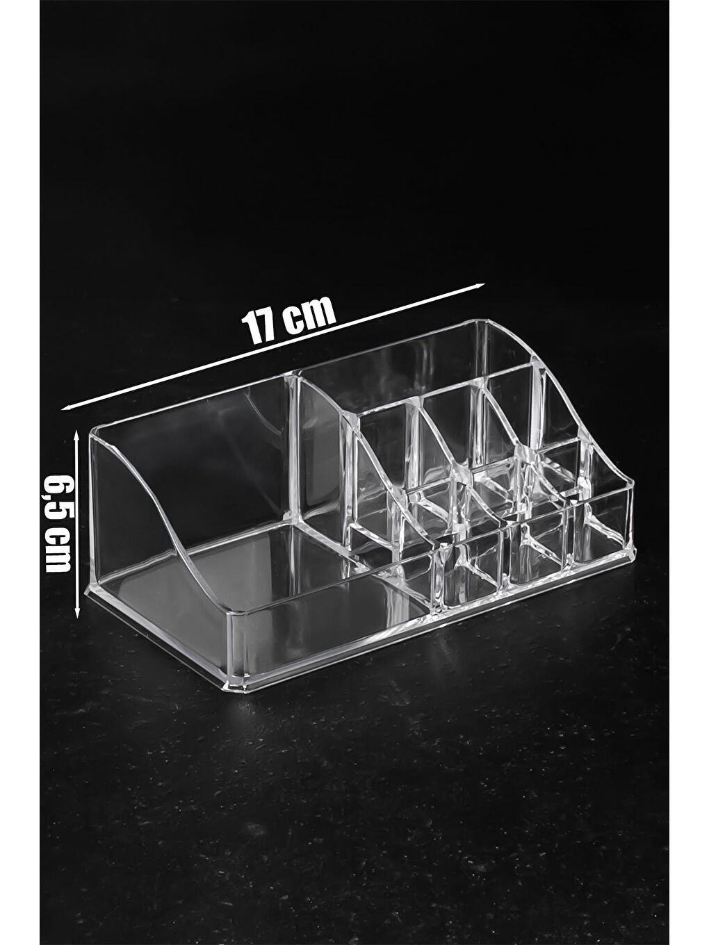 Renksiz Ak-499 8 Bölmeli Düzenleyici Piramit Organizer