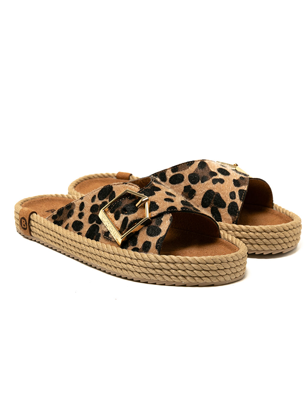 Kahverengi CAS12-LEO Casablanca Kadın Terlik Leopar-2