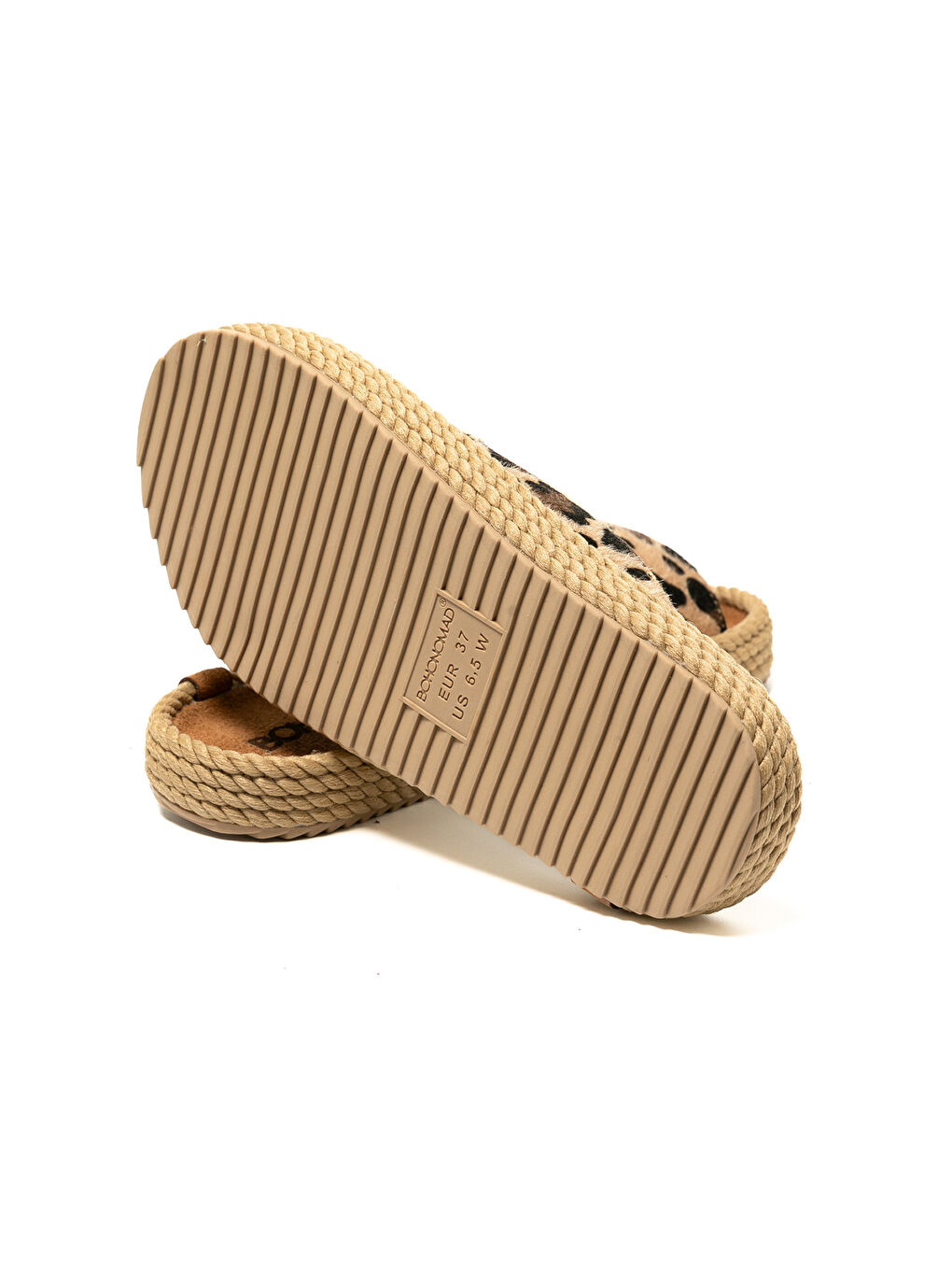 Kahverengi CAS12-LEO Casablanca Kadın Terlik Leopar-5