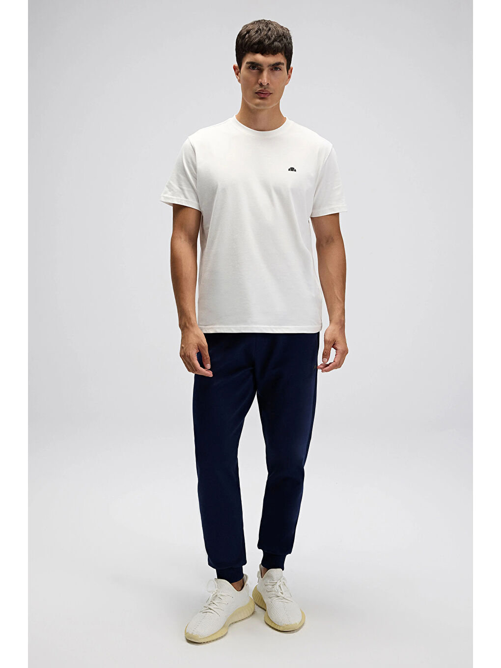 Lacivert Pamuklu Regular Fit Normal Bel Ribanalı Paça Eşofman Altı EM531-NV-4