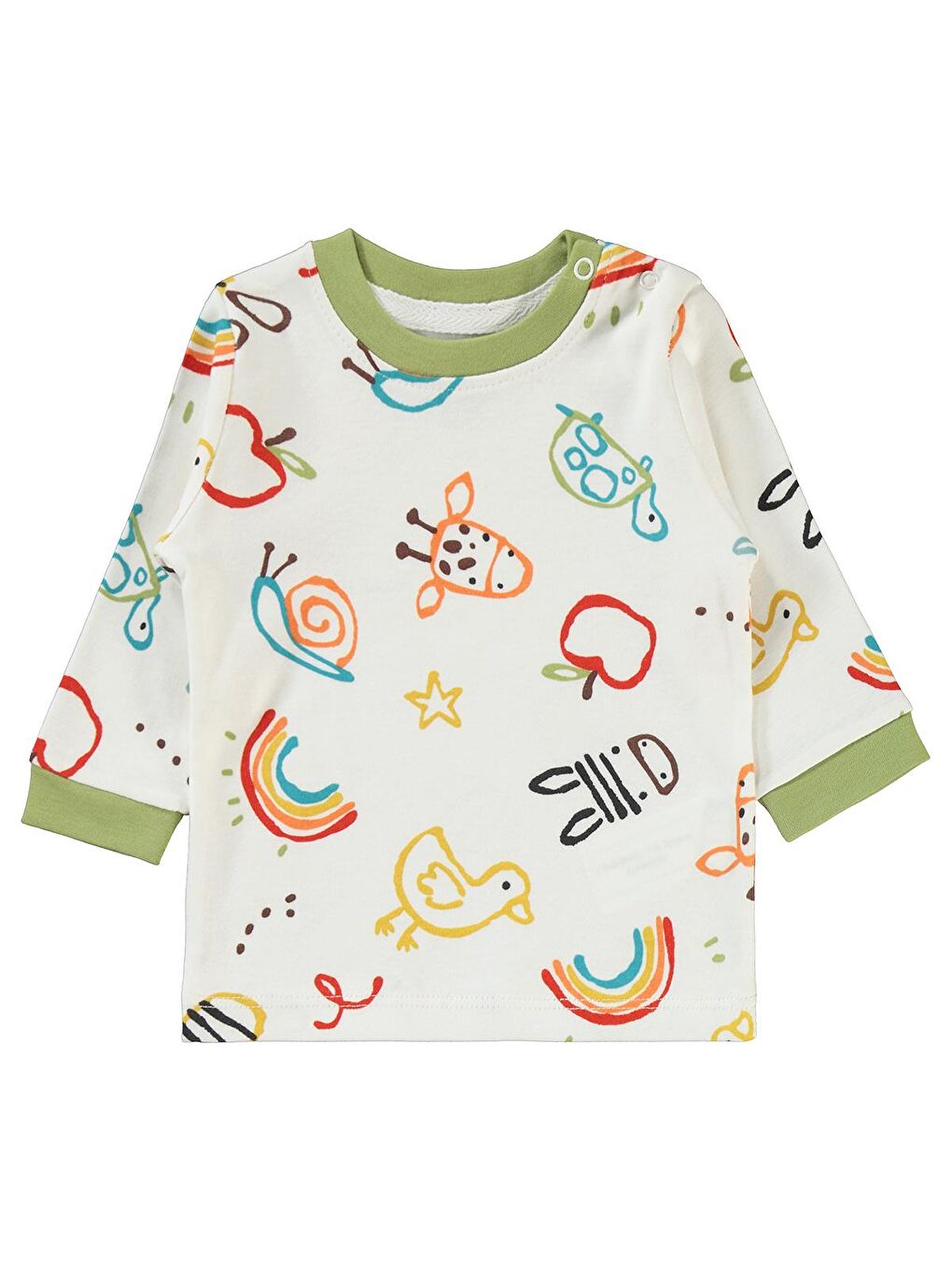 Civil Baby Bebek 2'li Sweatshirt 3-12 Ay Yeşil - 2