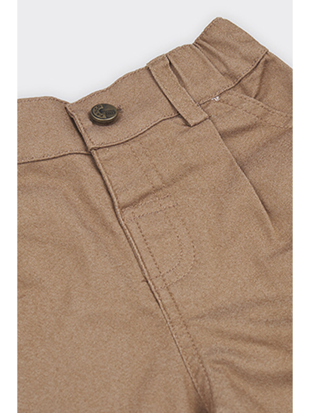 Kahverengi Erkek Bebek Özel Yıkamalı Kahve Şort-2