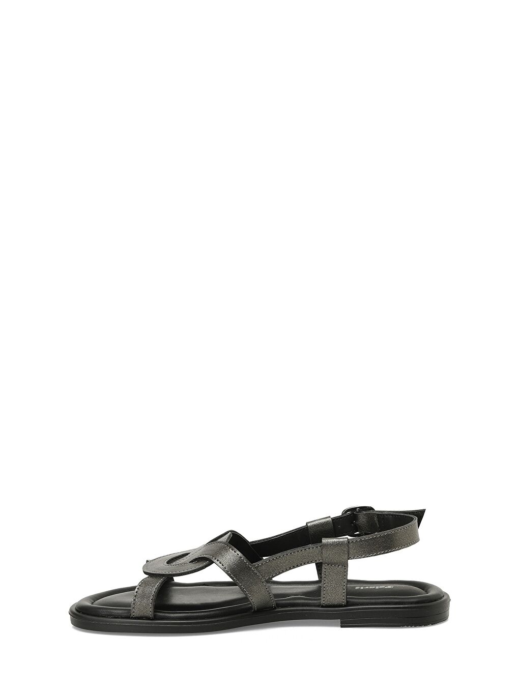 Gri 325053.Z 5FX Gümüş Kadın Düz Sandalet-2