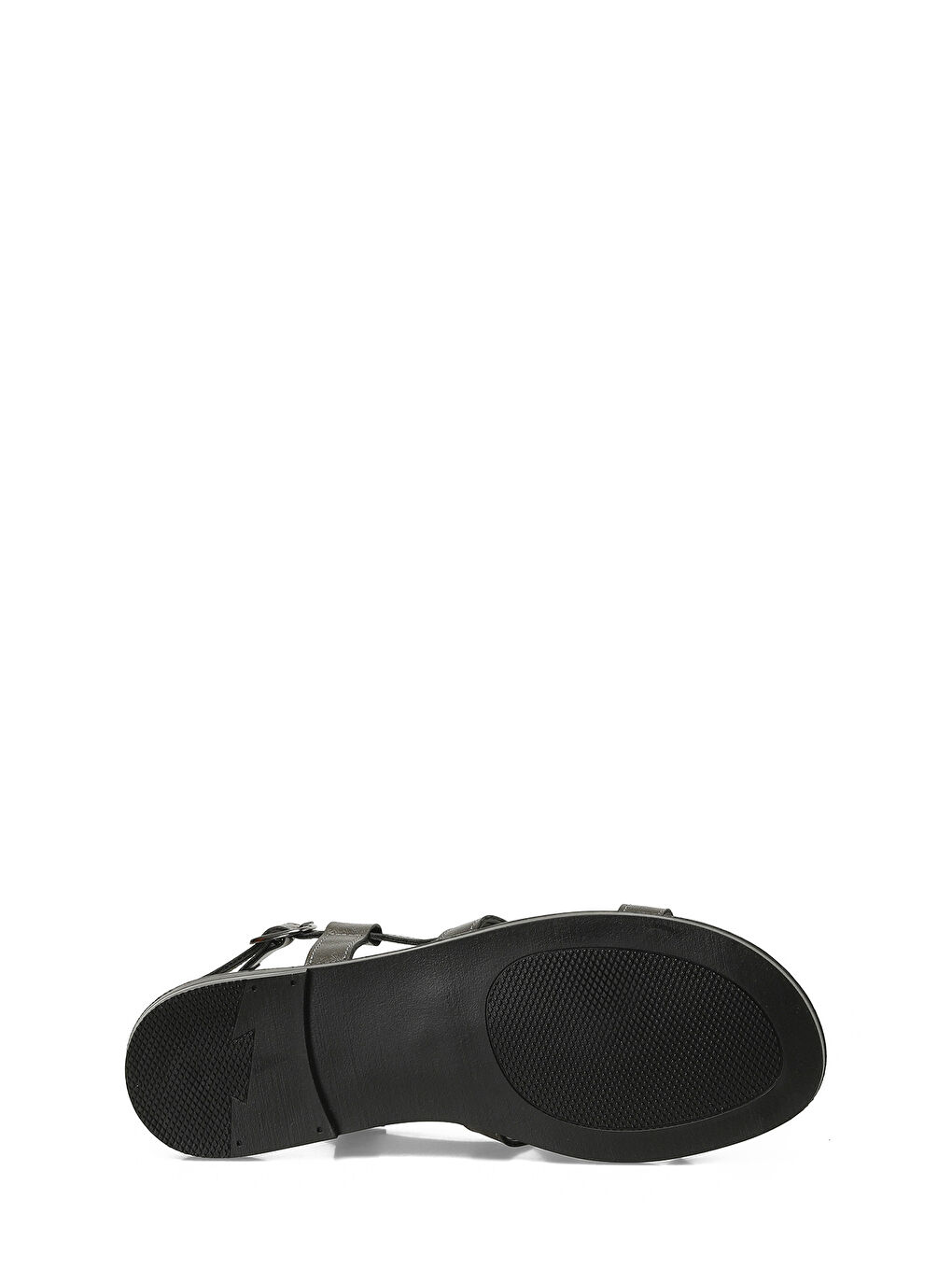 Gri 325053.Z 5FX Gümüş Kadın Düz Sandalet-5