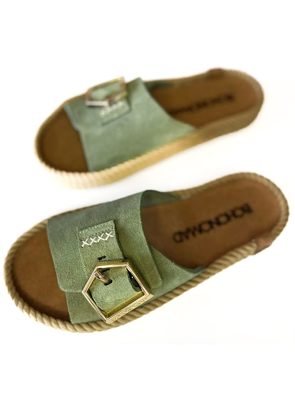 Yeşil COR12-00065 Corsica Kadın Terlik Çağla-3