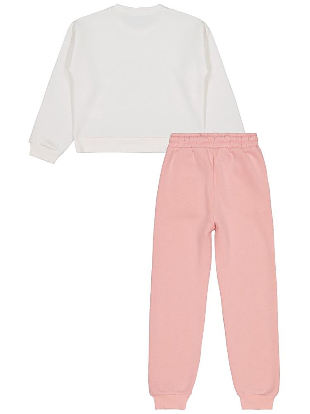 Ekru Girls Brooklyn Baskılı 10-13 Yaş Eşofman Takımı-1