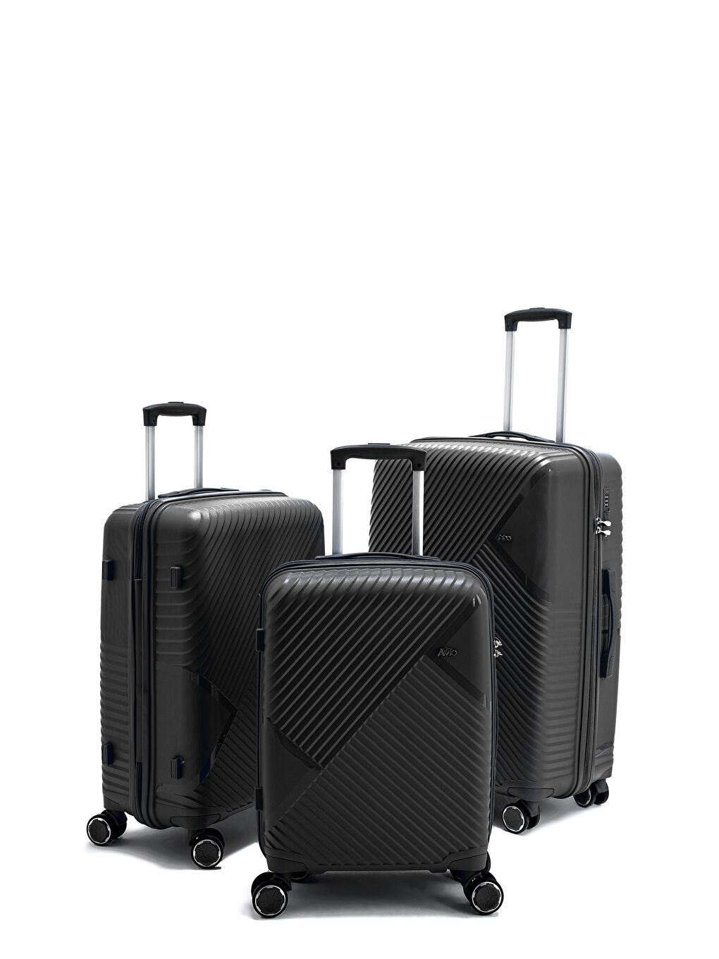 Siyah İthal Pp Elegance Valiz Seti