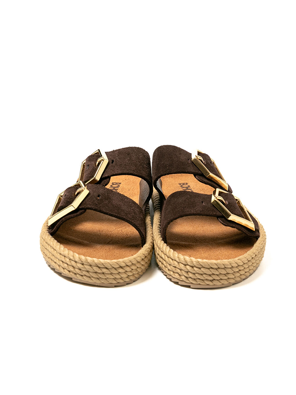 Kahverengi SYD12-00019 Sydney Kadın Terlik Koyu Kahve-3