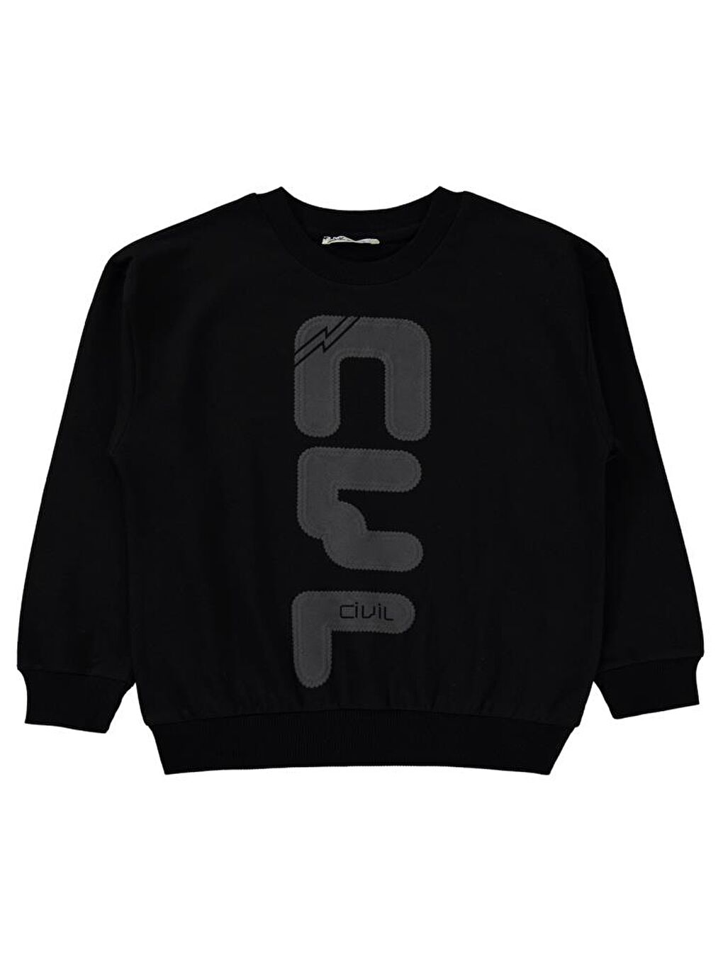 Siyah Boys Cvl Nakışlı 6-9 Yaş Eşofman Takımı-2