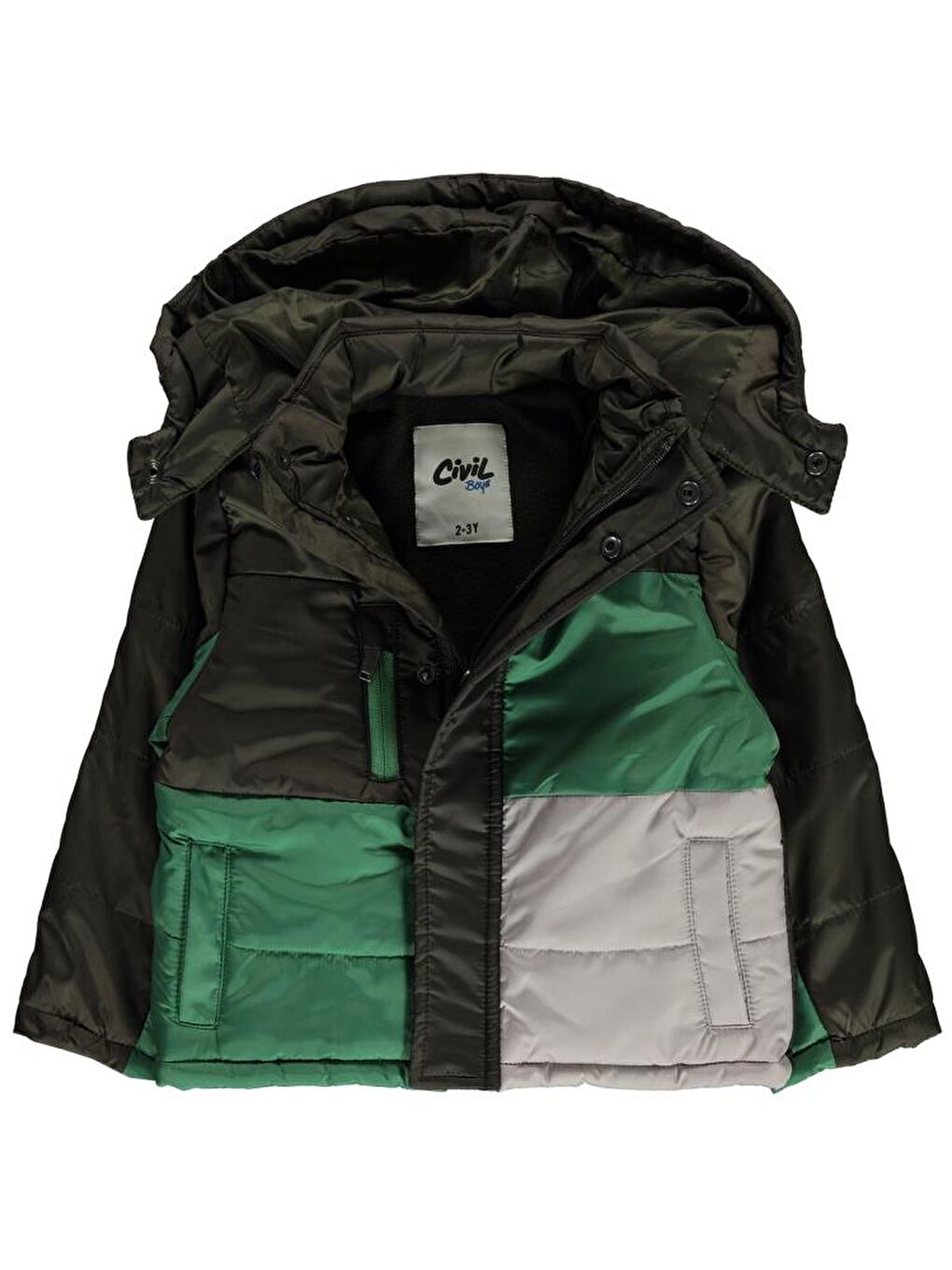 Haki Boys Parça Garnili 2-5 Yaş Mont-2