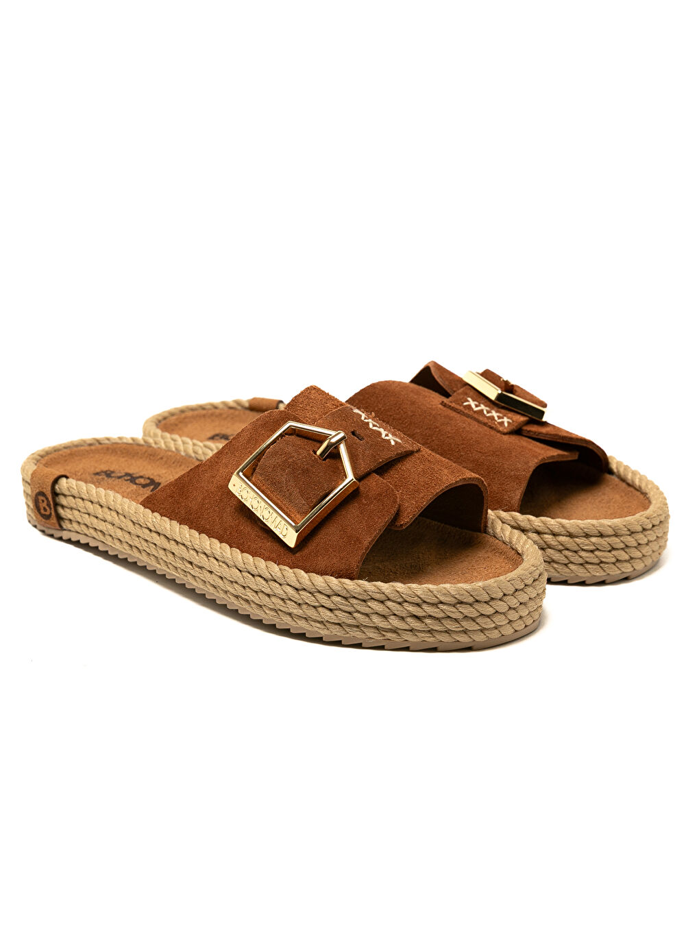 Kahverengi COR12-00022 Corsica Kadın Terlik Taba-2