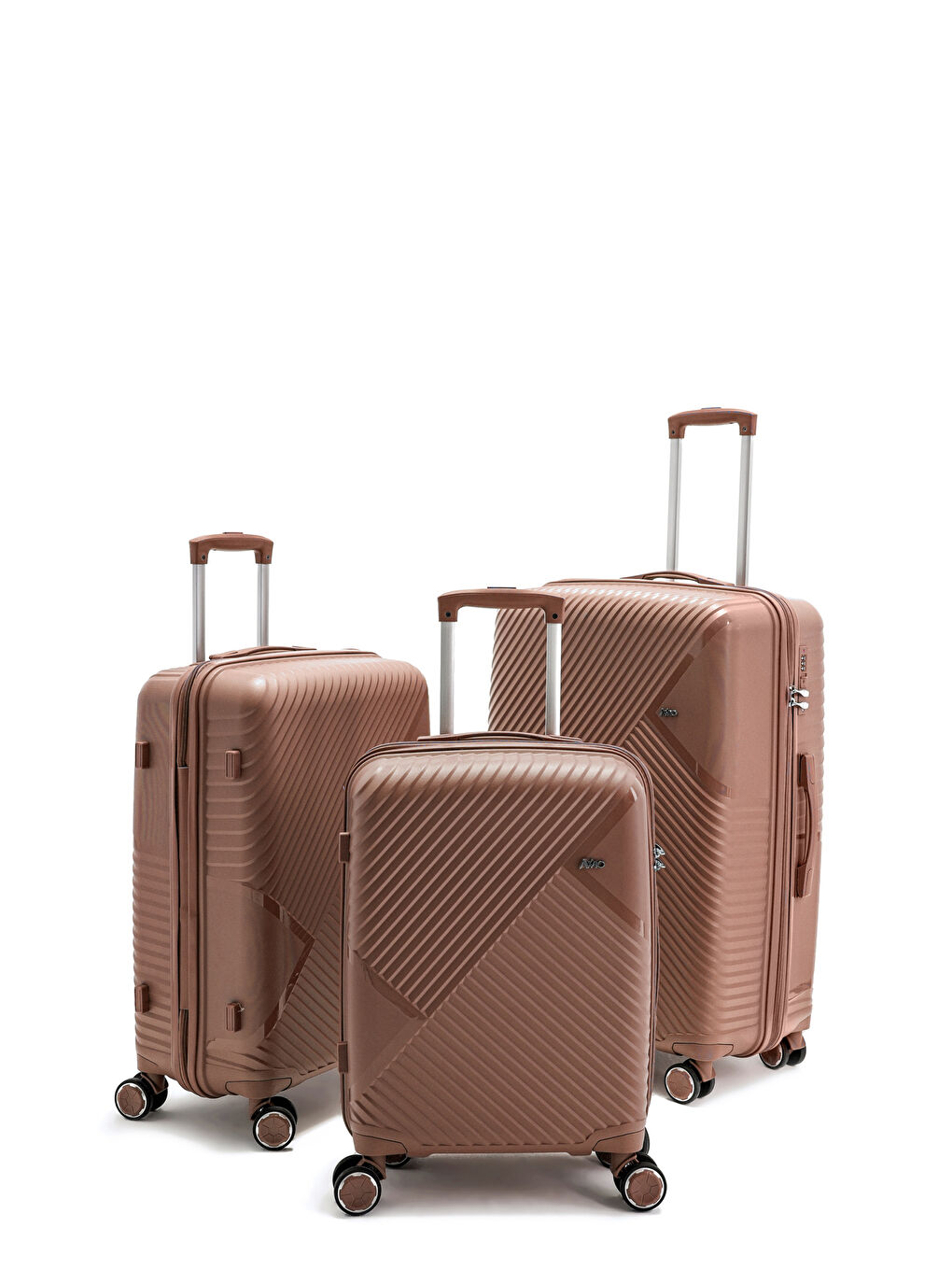 Pembe İthal Pp Elegance Valiz Seti