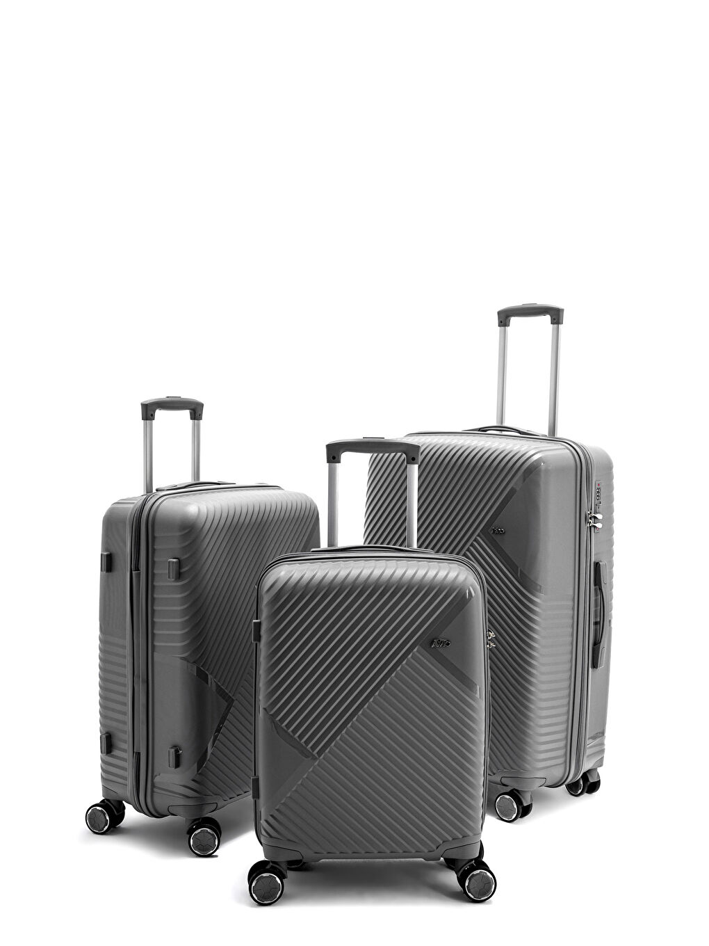 Antrasit İthal Pp Elegance Valiz Seti