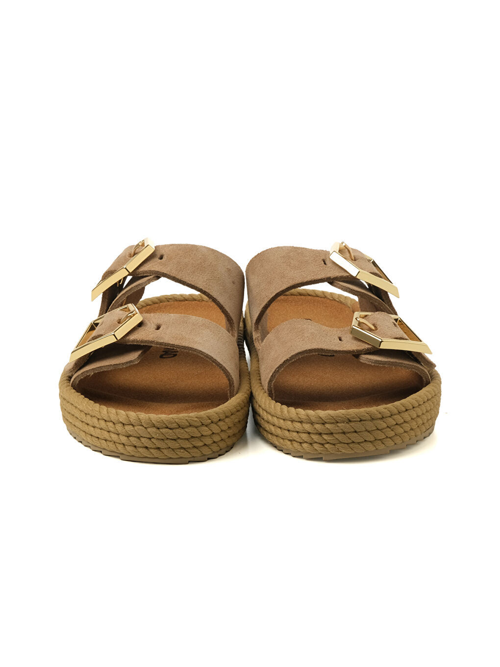 Kahverengi SYD12-00044 Sydney Kadın Terlik Camel-1