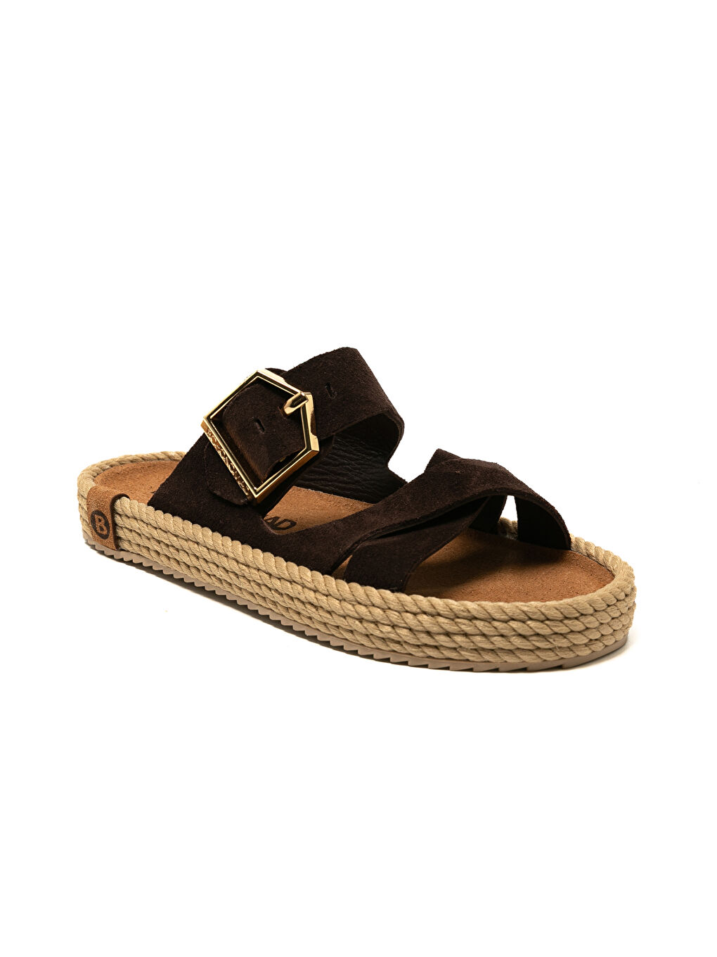 Kahverengi SEV12-00019 Sevilla Kadın Terlik Koyu Kahve-1