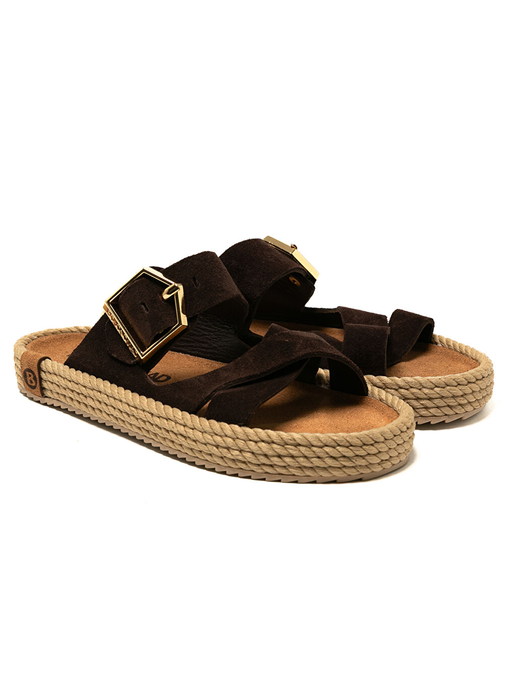 Kahverengi SEV12-00019 Sevilla Kadın Terlik Koyu Kahve-2